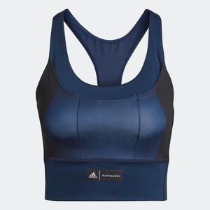 Adidas x Marimekko Medium Support Pocket Bra - Collegiate Navy
